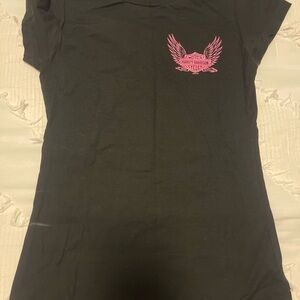 Harley-Davidson Black Tee with Orange Logo